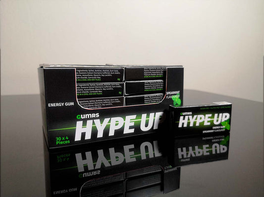 Gumrs HypeUp Energy Gum Box - Spearmint Flavour