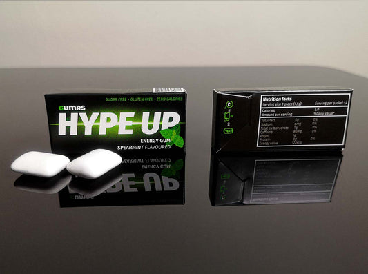 Gumrs HypeUp Energy Gum - Spearmint Flavour